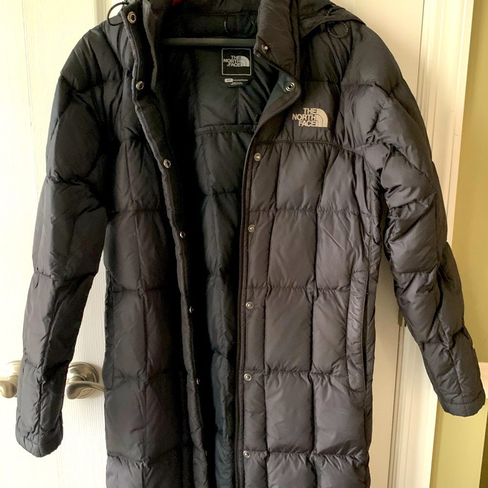 Women’s Long Black NorthFace Winter Jacket
